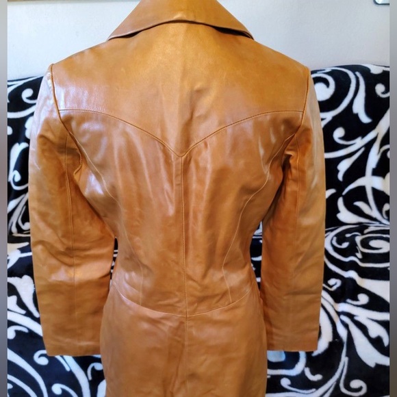 MK Maska Vintage Italian Leather Coat - Picture 11 of 11